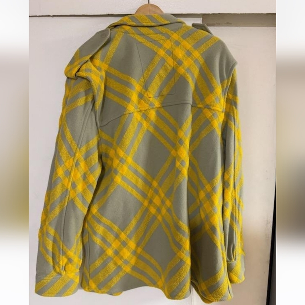 Burberry Check Plaid Pattern Wool Blend Jacket, Size 8 - Picture 12 of 16